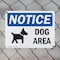 Signmission Dog Area, 10 in W x Rectangle, Plastic OS-2PACK-NS-P-710-L-15491 - alternate 8